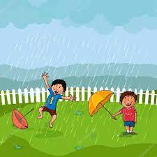 cute boys in rain for monsoon season