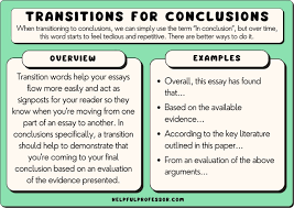 35 transition words for conclusions 2024