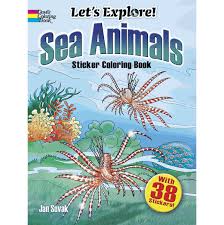 We print the highest quality coloring book stickers on the internet. Let S Explore Sea Animals Sticker Coloring Book