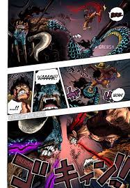 Luffy vs kaido manga colored