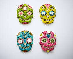 Painted Sugar Skull Cookies Tutorial