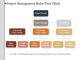 Project Management Roles Flow Chart Ppt Powerpoint