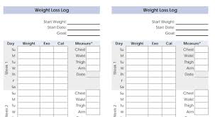 Weight Loss Challenge Spreadsheet Template Excel