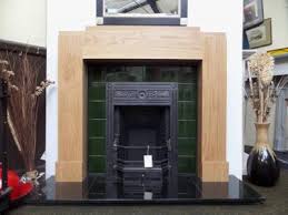 Art Deco Oak Wood Mantel Fireplace Surround