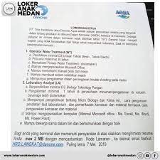 Jl raya pudak payung no 176 banyumanik semarang 50261 nomor telepon . Lowongan Kerja Pt Tirta Investama Loker Anak Medan Facebook