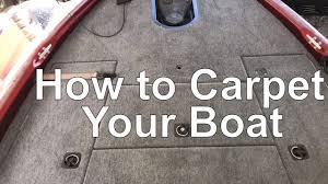 b boat carpet and seat replacement