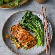 Baked Trout Fillet Recipes Jamie Oliver gambar png