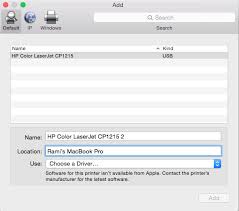 قم بتحميل وتنصيب hp color laserjet cp1215 طابعة تعريفات windows 7, xp, 10, 8, و 8.1, او قم بتحميل برنامج driverpack solution لتنصيب التعريفات الآلى. Drivers For Hp Cp1215 For Os10 10 Apple Community