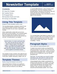 Newsletter Layout Templates Templates 100374 Resume
