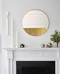 Round Fireplace Mirrors Design Ideas