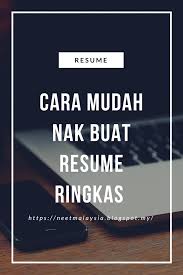 Dan berbanding dengan ebook cara buat resume yang lain, rahsia resume superstar dibongkar!! mempunyai 4 jenis bonus iaitu: Neet Malaysia Macam Mana Nak Buat Resume