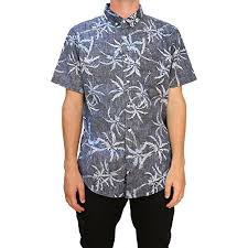 Molokai Mens Printed Short Sleeve Button Down Hawaiian Shirt