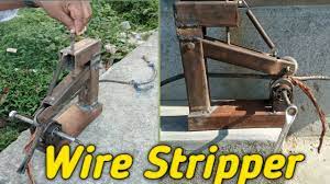 wire stripper machine // how to make wire stripper machine // copper  stripping hacks - YouTube