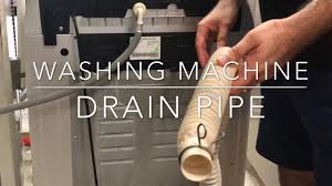 install washing machine drain pipe