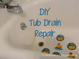 Remove soap scum or hair from drain use a small scrub brush to remove soap scum or hair inside the drain opening. Diy Bathtub Drain Repair