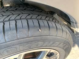 nail in tire repair when just barely on