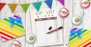 It is also about making your friends and family members a part of the new addition to your life by letting them help you out. Free Printable Baby Shower Gift List Glitter N Spice
