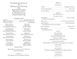 Wedding Bulletins Examples Program Jwintz