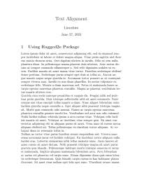 How To Align Text And Formulates In Latex