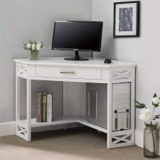 48 inch computer desk with hutch that a home office lshaped desk that can be fairly expensive especially if you can hide all of our goal to. Leick 48 Wide White Wood 1 Drawer Corner Computer Desk 62y25 Lamps Plus