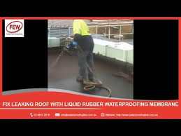 fix leaking roof with liquid rubber