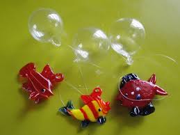 Floating Glass Fishes Three Pack
