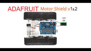adafruit motor shield v1 v2 1 2a