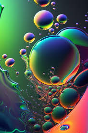 a colorful background with drops of