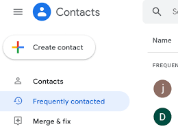 where are my contacts in gmail app