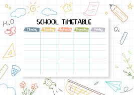 timetable templates in microsoft word