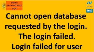 fixed error cannot open database