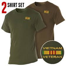 vietnam veteran pocket tee shirt set of