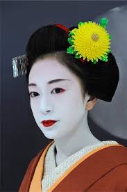 geisha costume makeup stock photos