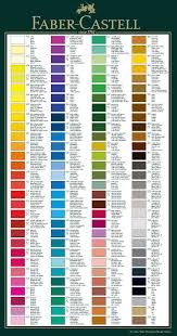 Faber Castell Colour Chart Information Hints And Tips Page
