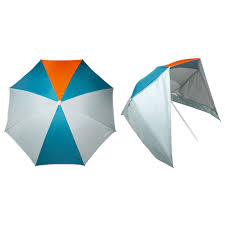 Чадър е приспособление, което предпазва от валежи или слънчеви лъчи. Plazhen Chadr Paruv Windstop Upf50 Tyurkoaz Oranzhevo Byalo Radbug Decathlon