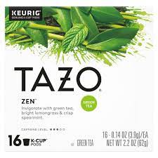 tazo zen green tea k cup pods