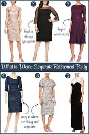 wear to a corporate retirement party