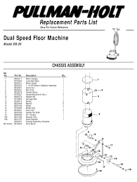 pullman holt ds 20 replacement parts