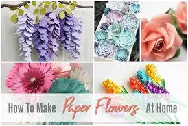 how to make paper flowers at home see