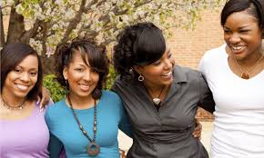 Resultado de imagem para picture African American women talking and smiling