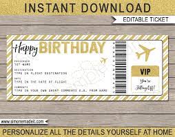 birthday boarding p gift ticket