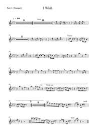 I Wish Wedding Band Arrangement Horns Rhythm By Stevie