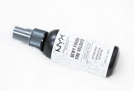 nyx dewy finish setting spray review