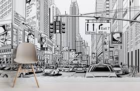 Ilrated Nyc Wallpaper Mural Hovia