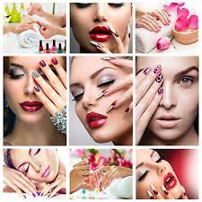 beauty salon eyes makeup nails make up