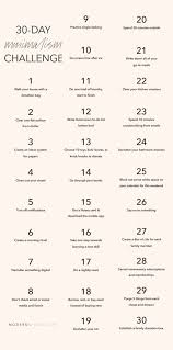 30 day minimalism challenge modern