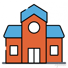 Residential Property Icon Flat Design