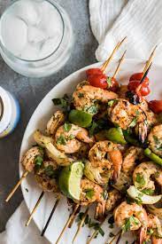 easy grilled shrimp skewers isabel eats