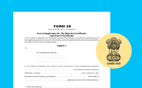 procedure to fill form 28 in rto