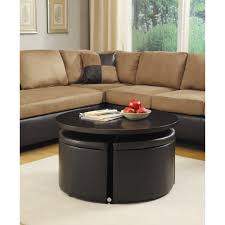 round ottoman coffee table with storage